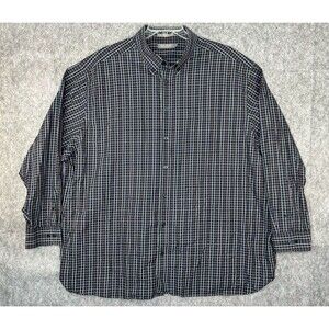 Daniel Cremieux Signature Button Down Shirt Men’s 3XL Check Long Sleeve Cotton